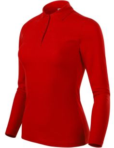 Polokošeľa dámska Pique Polo LS 231 červená