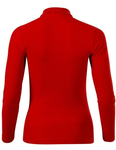 Polokošeľa dámska Pique Polo LS 231 červená