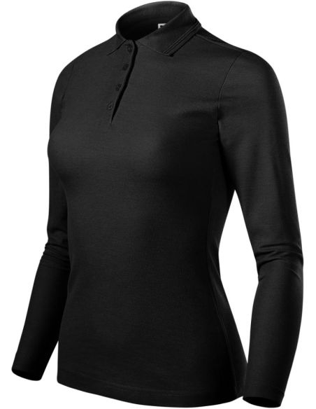 Polokošeľa dámska Pique Polo LS 231 čierna