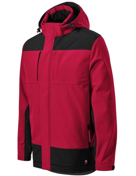 Zimná softshellová bunda pánska Vertex W55 marlboro červená