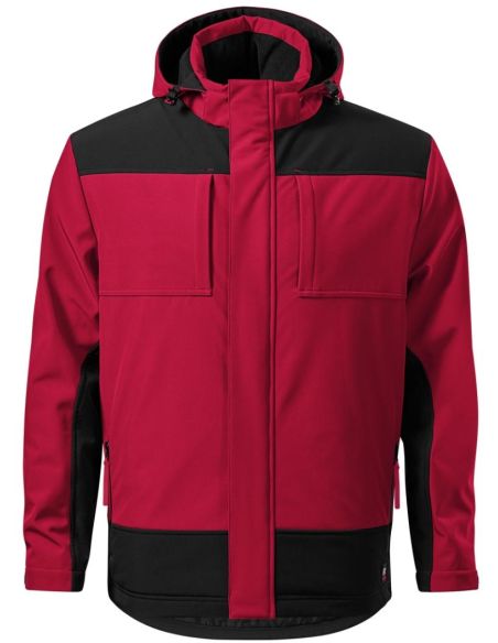 Zimná softshellová bunda pánska Vertex W55 marlboro červená