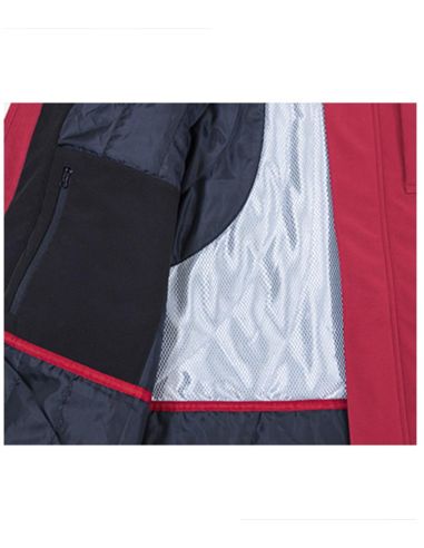 Zimná softshellová bunda pánska Vertex W55 marlboro červená