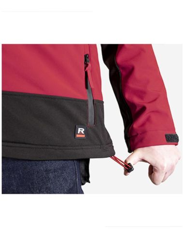 Zimná softshellová bunda pánska Vertex W55 marlboro červená