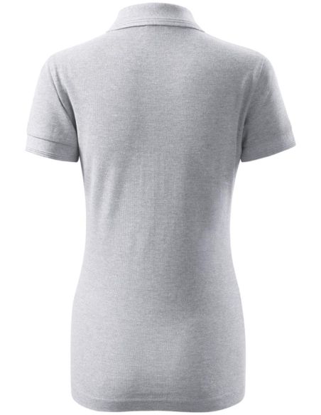 Polokošeľa dámska Pique Polo 210 svetlosivý melír