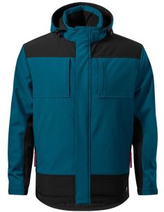 Zimná softshellová bunda pánska Vertex W55 petrol blue 2