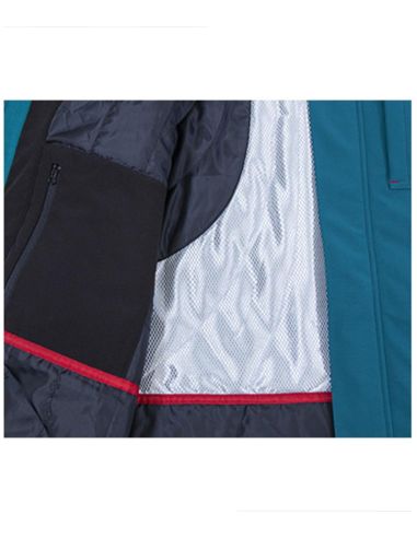 Zimná softshellová bunda pánska Vertex W55 petrol blue