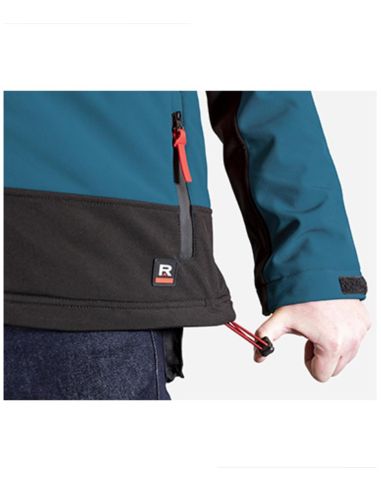 Zimná softshellová bunda pánska Vertex W55 petrol blue