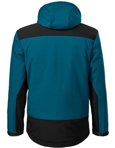 Zimná softshellová bunda pánska Vertex W55 petrol blue