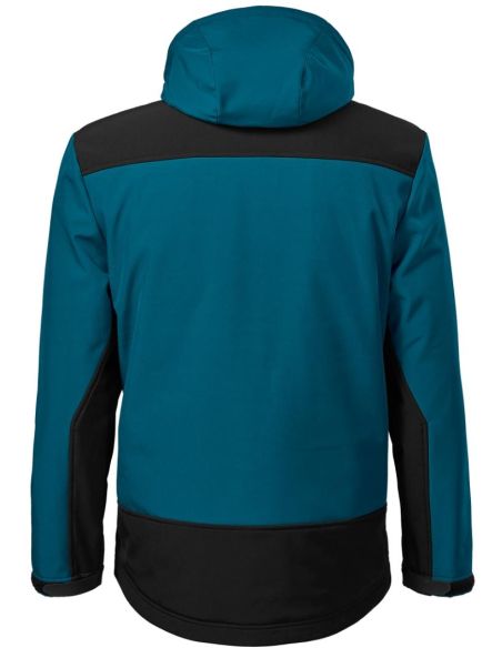 Zimná softshellová bunda pánska Vertex W55 petrol blue