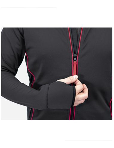 Stretch fleece pánsky Vertex W41 ebony gray