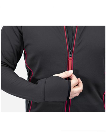 Stretch fleece pánsky Vertex W41 ebony gray