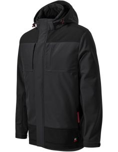 Zimná softshellová bunda pánska Vertex W55 ebony gray