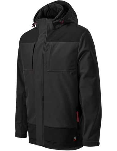 Zimná softshellová bunda pánska Vertex W55 ebony gray