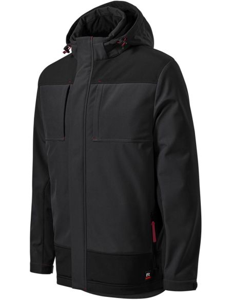 Zimná softshellová bunda pánska Vertex W55 ebony gray