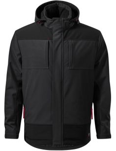 Zimná softshellová bunda pánska Vertex W55 ebony gray 2