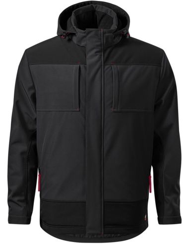 Zimná softshellová bunda pánska Vertex W55 ebony gray