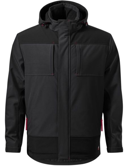 Zimná softshellová bunda pánska Vertex W55 ebony gray