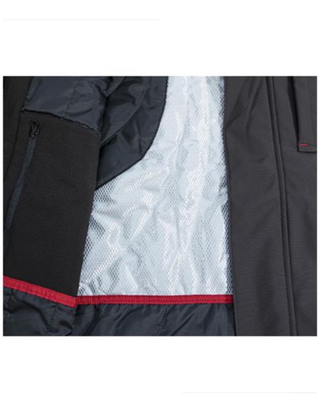 Zimná softshellová bunda pánska Vertex W55 ebony gray