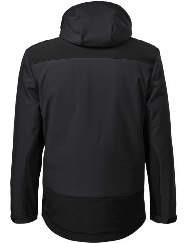 Zimná softshellová bunda pánska Vertex W55 ebony gray