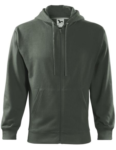 Mikina pánska Trendy Zipper 410 tmavá bridlica