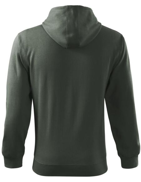 Mikina pánska Trendy Zipper 410 tmavá bridlica