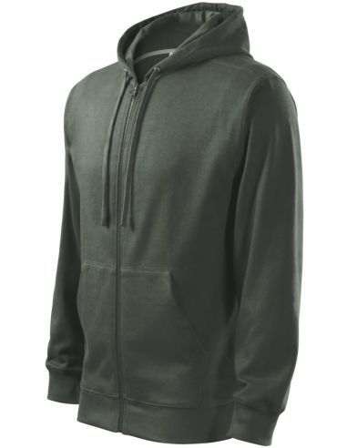 Mikina pánska Trendy Zipper 410 tmavá bridlica