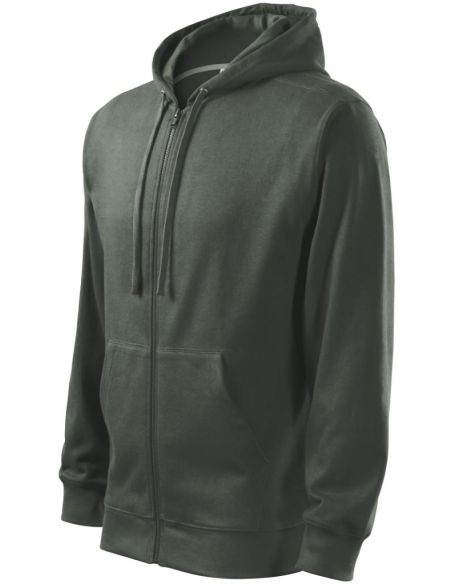 Mikina pánska Trendy Zipper 410 tmavá bridlica