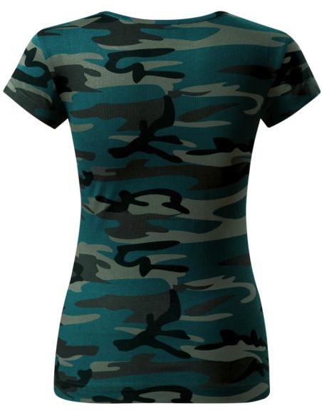 Tričko dámske Camo Pure C22 camouflage petrol