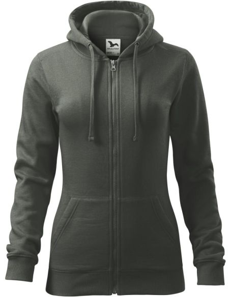 Mikina dámska Trendy Zipper 411 tmavá bridlica