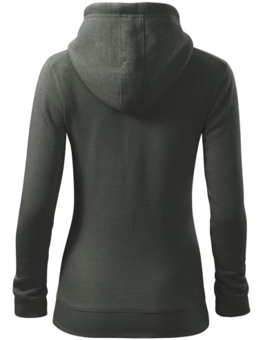 Mikina dámska Trendy Zipper 411 tmavá bridlica