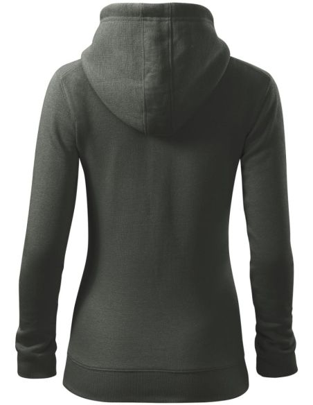 Mikina dámska Trendy Zipper 411 tmavá bridlica