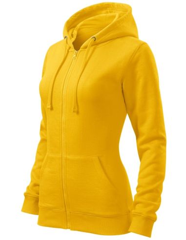 Mikina dámska Trendy Zipper 411 žltá