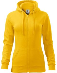 Mikina dámska Trendy Zipper 411 žltá 2