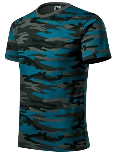 Tričko unisex Camouflage 144 camouflage petrol