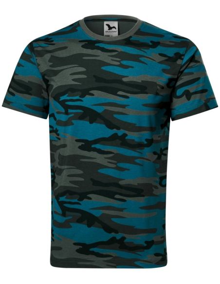 Tričko unisex Camouflage 144 camouflage petrol