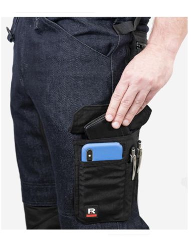 Pracovné džínsy pánske Vertex W08 tmavý denim