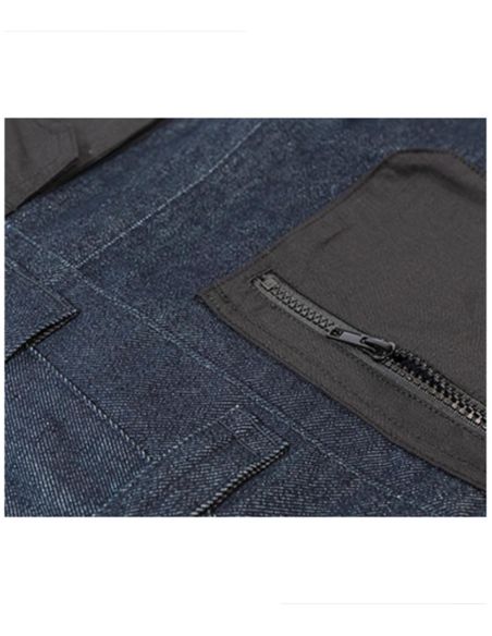 Pracovné džínsy pánske Vertex W08 tmavý denim