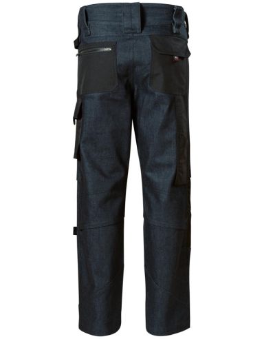 Pracovné džínsy pánske Vertex W08 tmavý denim