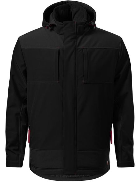Zimná softshellová bunda pánska Vertex W55 čierna