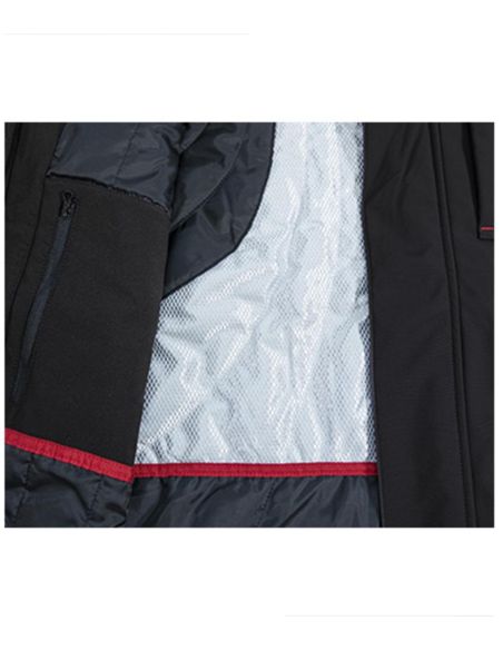 Zimná softshellová bunda pánska Vertex W55 čierna