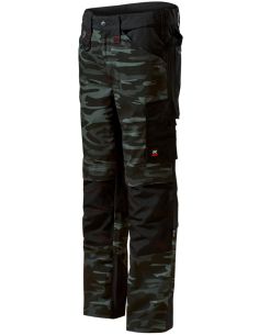 Pracovné nohavice pánske Vertex Camo W09 camouflage dark gray