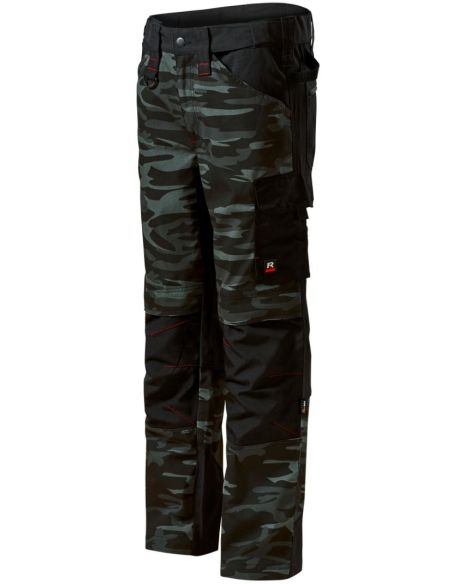 Pracovné nohavice pánske Vertex Camo W09 camouflage dark gray