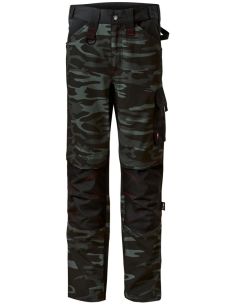 Pracovné nohavice pánske Vertex Camo W09 camouflage dark gray 2