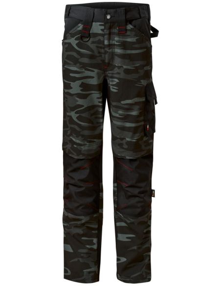Pracovné nohavice pánske Vertex Camo W09 camouflage dark gray