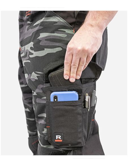 Pracovné nohavice pánske Vertex Camo W09 camouflage dark gray