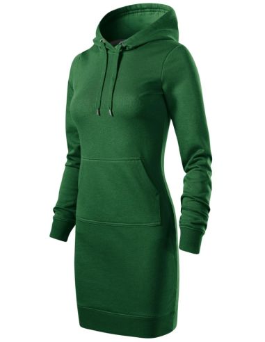 Šaty dámske Snap 419 fľaškovozelená