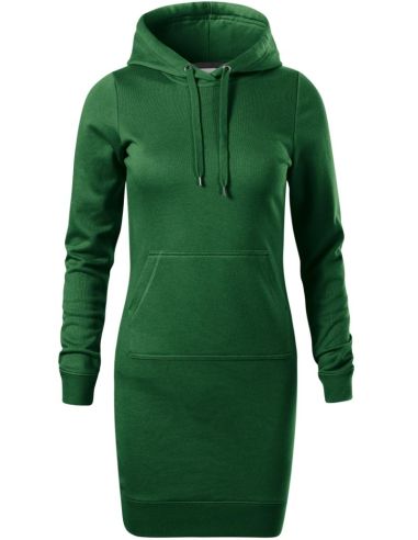 Šaty dámske Snap 419 fľaškovozelená