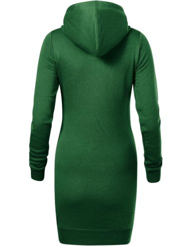 Šaty dámske Snap 419 fľaškovozelená