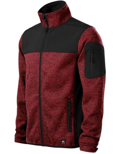 Softshellová bunda pánska Casual 550 knit marlboro red