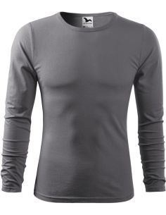 Tričko pánske Fit-T LS 119 oceľovo sivá 2